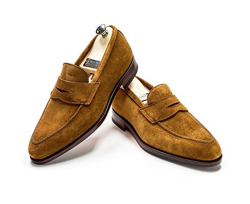 Bontoni - Penny Loafer in braun aus Veloursleder