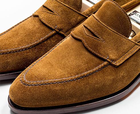 Bontoni - Penny Loafer in braun aus Veloursleder