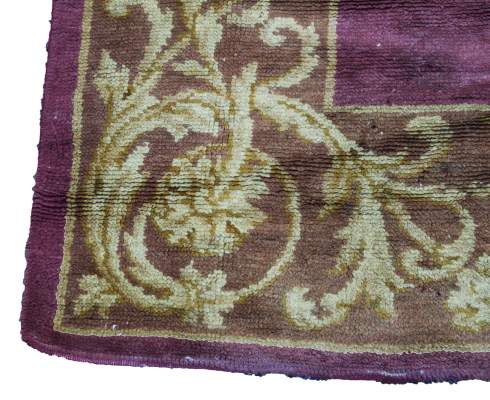 monastery of Burgos - Antique Spanish Monastery Savonnerie rug early 19.th century