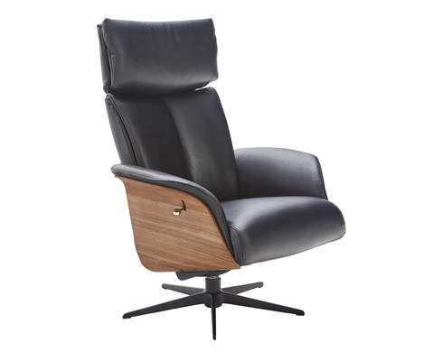Global Relaxsessel Global Lugo 2.0 Split-Leder schwarz, manuelle Verstellung Global Relaxsessel Global Lugo 2.0 Split-Leder schwarz, manuelle Verstellung