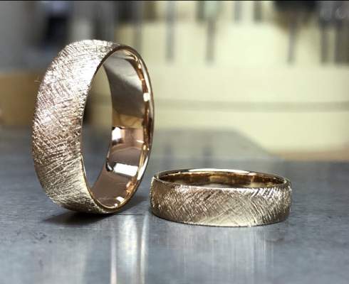 Infinity Juwelen - Trauringe Set aus 14K Gold
