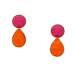 INAstyle - Benita Ohrring orange | pink Thumbnail
