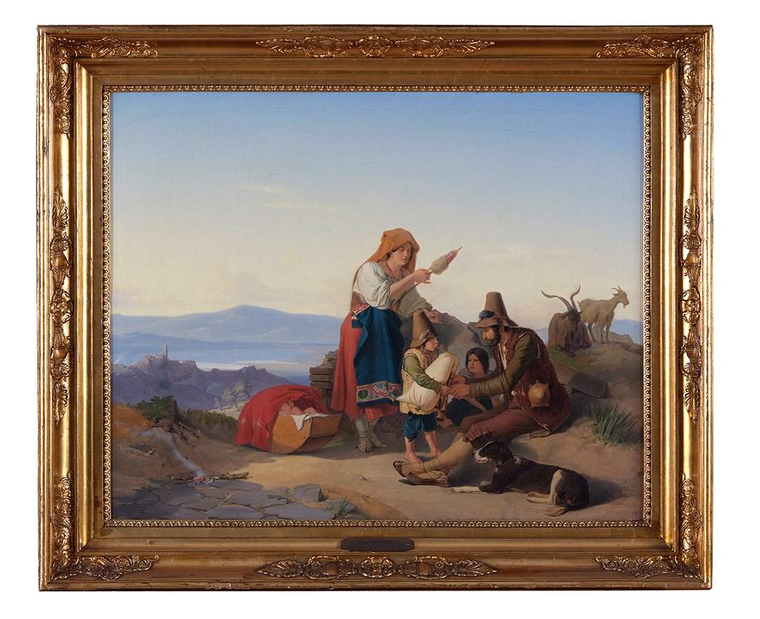 Jörgen Valentin Sonne (1801-1890) Römische Hirtenfamilie