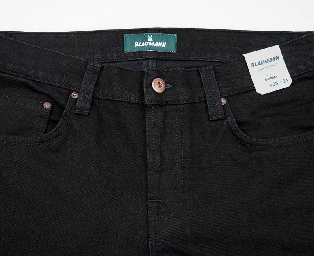 Blaumann Jeans - schmaler Blaumann schwarz