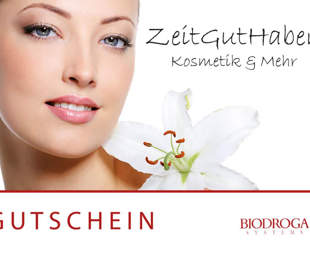 Zeitguthaben Kosmetik & Mehr Gutschein für Behandlungen/Anwendungen oder Produkte