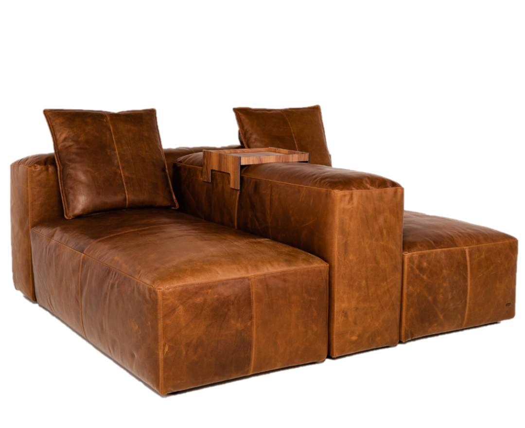 IKONO 2-in-1 Lounge Leder Indoor