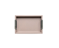 Giobagnara - Giobagnara, Tablet Victor Tray Mini, Farbe Dove, Leder Thumbnail