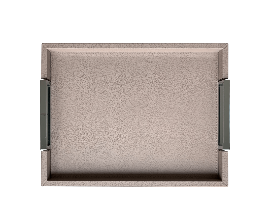 Giobagnara Giobagnara, Tablet Victor Tray Medium, Stone, Leder Giobagnara Giobagnara, Tablet Victor Tray Medium, Stone, Leder