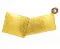 Goldschmiede TRAPEZ - Birgit Johannsen - Brosche mit Amethyst und 24 Karat Goldplattierung Thumbnail