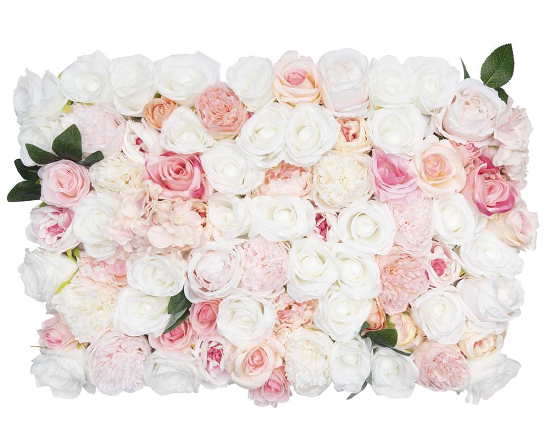Nelliflower® COTTON CANDY | Blumenwand Element aus Seidenblumen