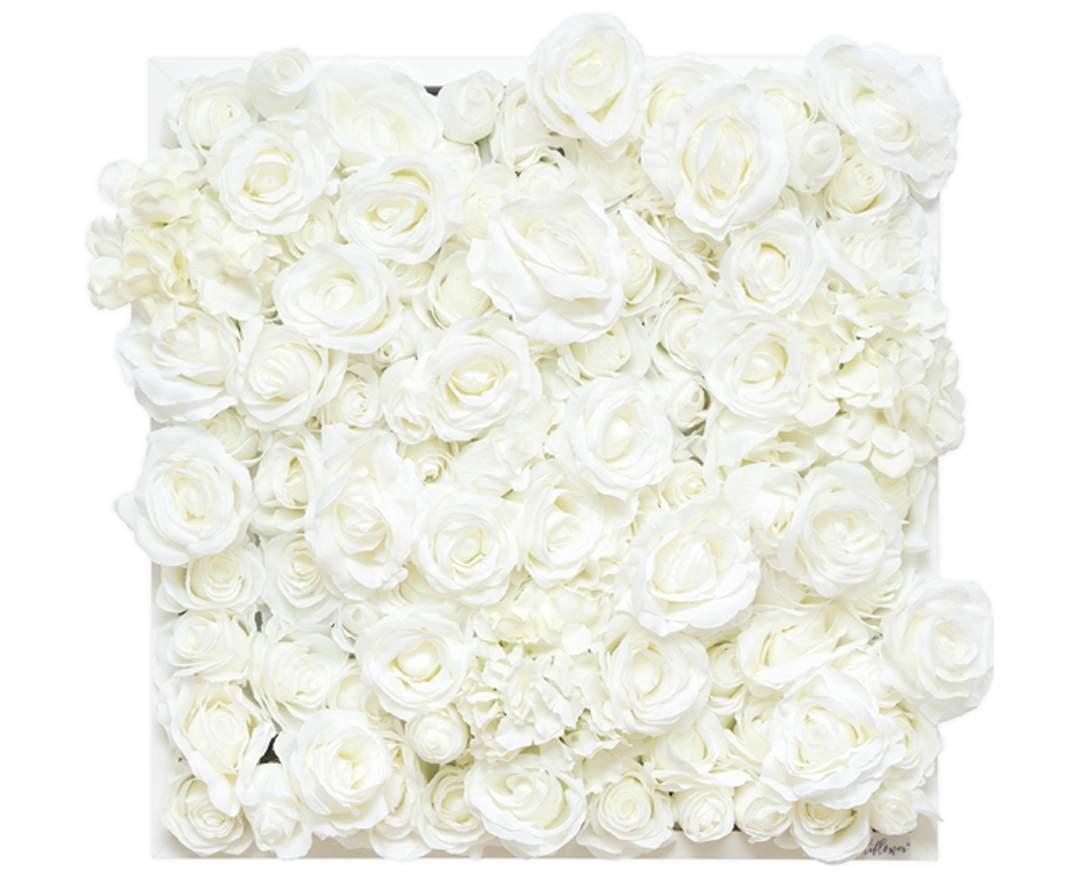 Nelliflower® EMMA 50cm x 50cm Blumenbild aus Seidenblumen
