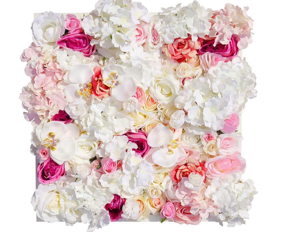 Nelliflower® MELODY 50cm x 50cm Blumenbild aus Seidenblumen