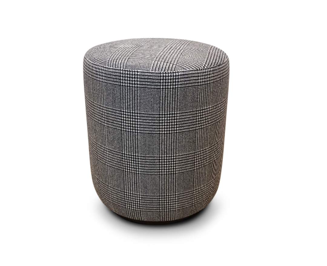 IH Studio Collection - IH Studio Collection Pouf SAN, Schwarz Weiss