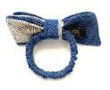 Alexandre de Paris - Alexandre de Paris - Scrunchie mit Schleife - jeans Thumbnail