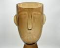 1st Tannendiele - Glas-Vase „Face“ (braun) Thumbnail