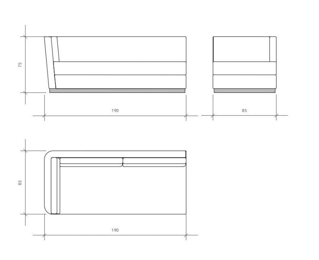 IH Studio Collection - IH Studio Collection, Chaiselongue / Daybed ENA