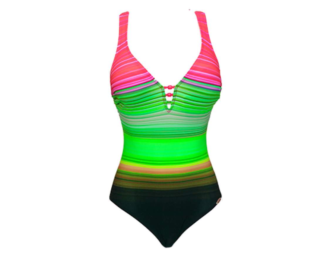 Sunflair Badeanzug, gestreift