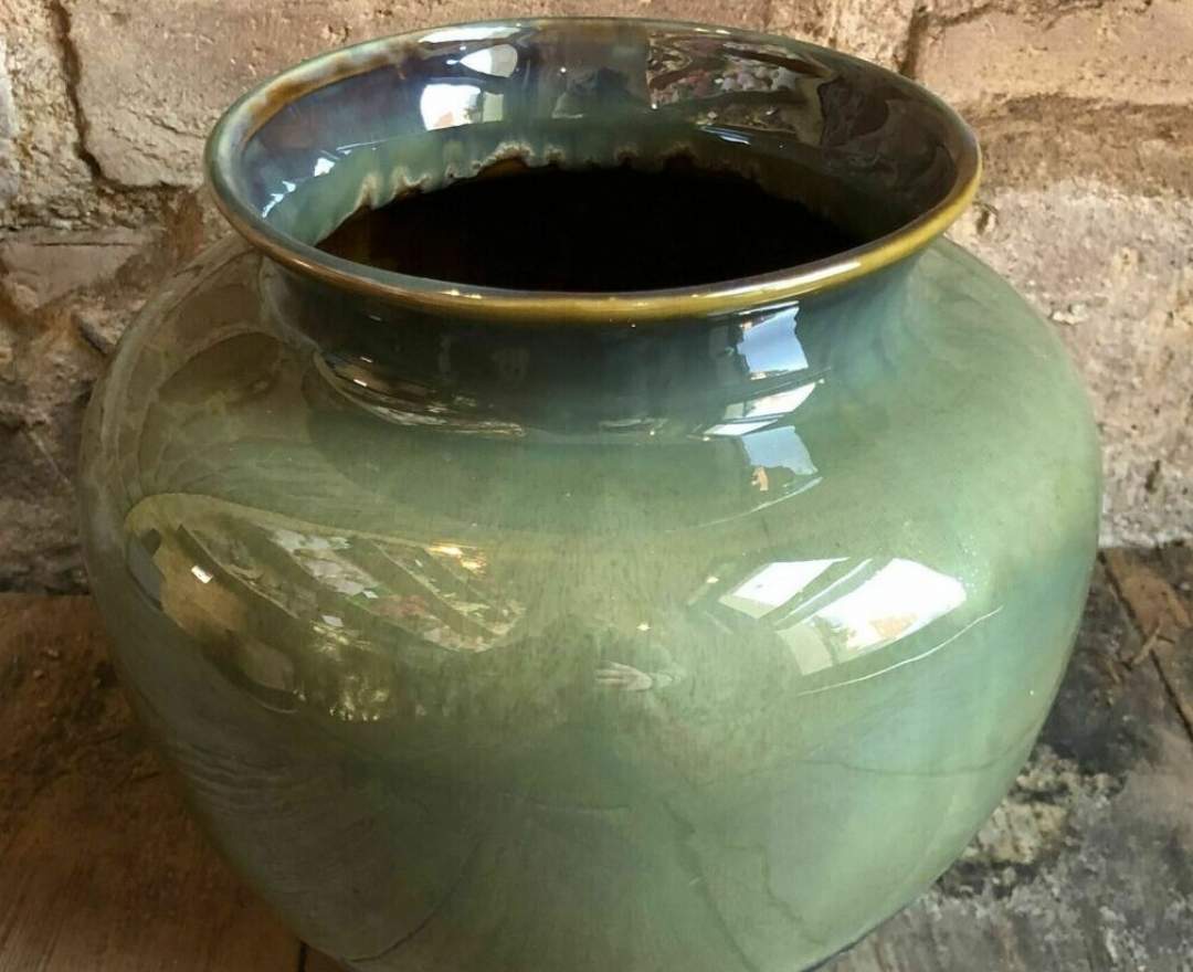 1st Tannendiele Vase (dunkelgrün/blau, 23 cm)