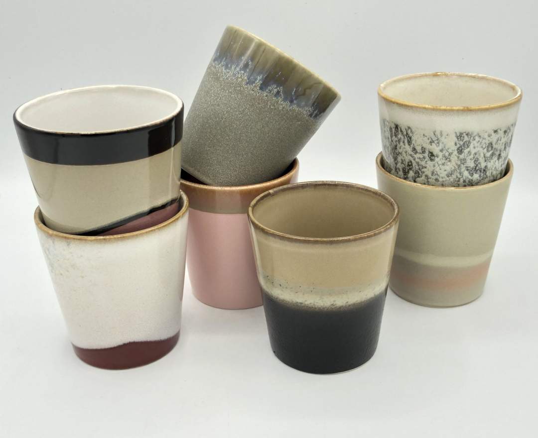 HK Living - 70´s Keramik Tasse „BARK“