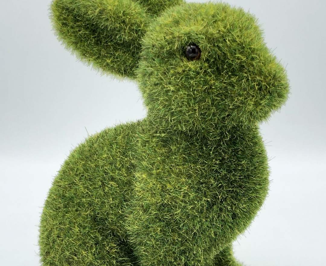 1st Tannendiele - Osterhase (grün, 15 cm)