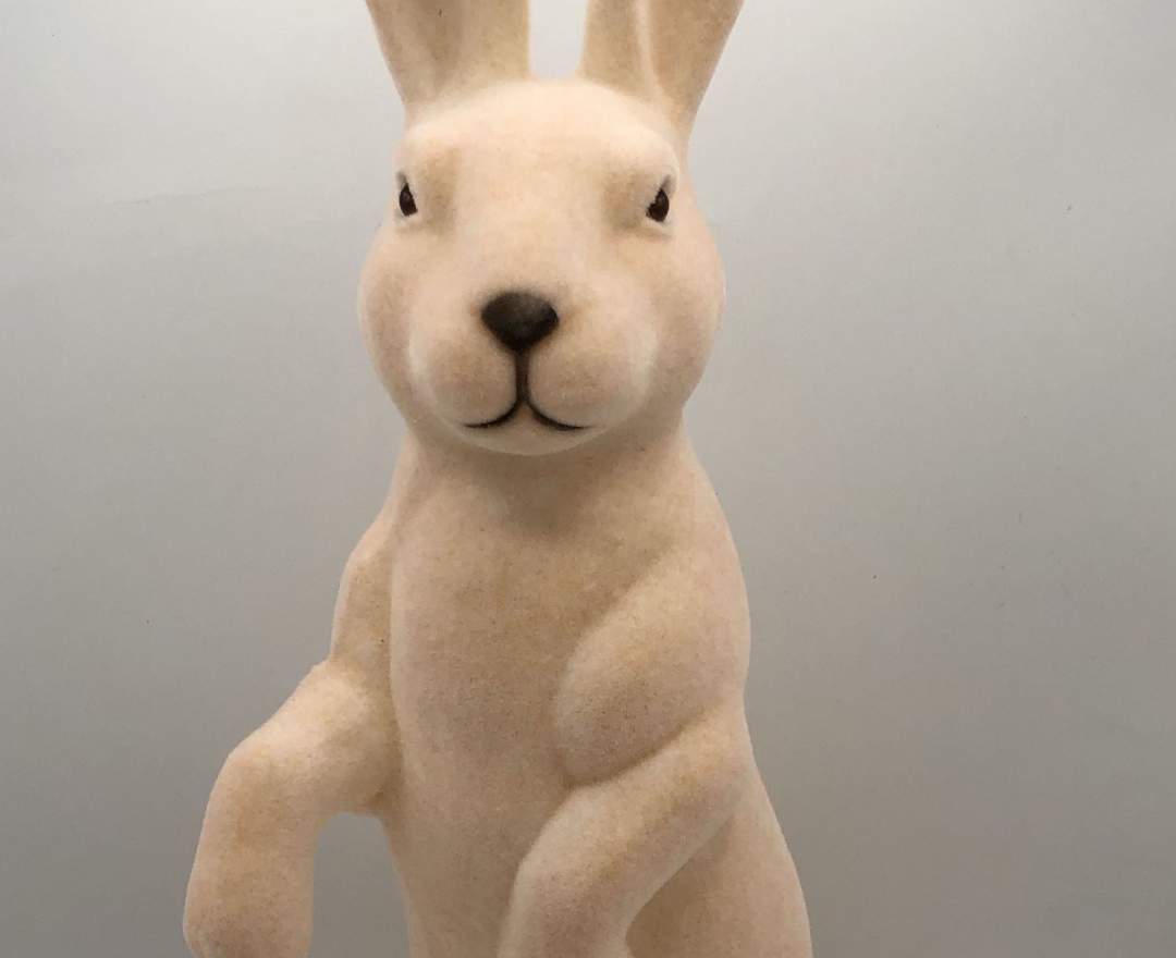 1st Tannendiele - Osterhase (rosa, 45 cm)