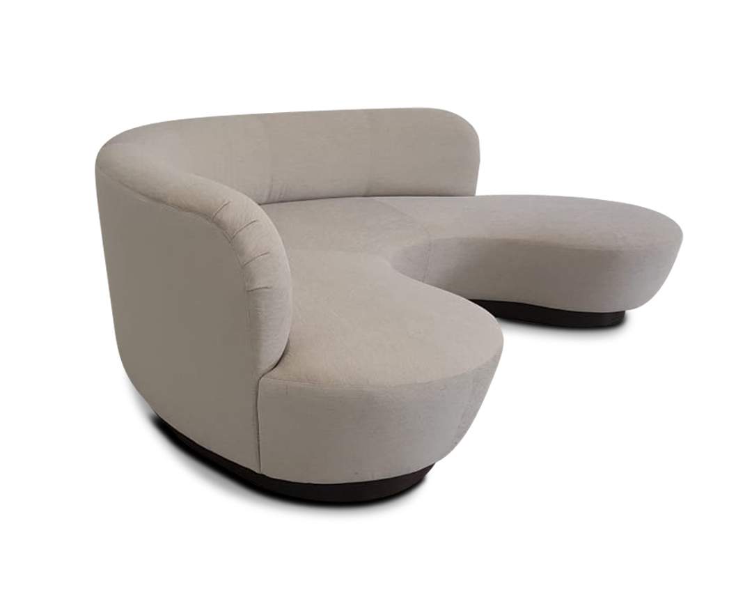 IH Studio Collection - IH Studio Collection, Sofa mit Pouf KAN