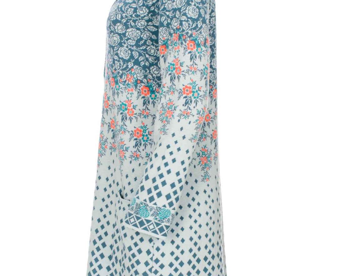 Dunque - Jacquard Strickmantel