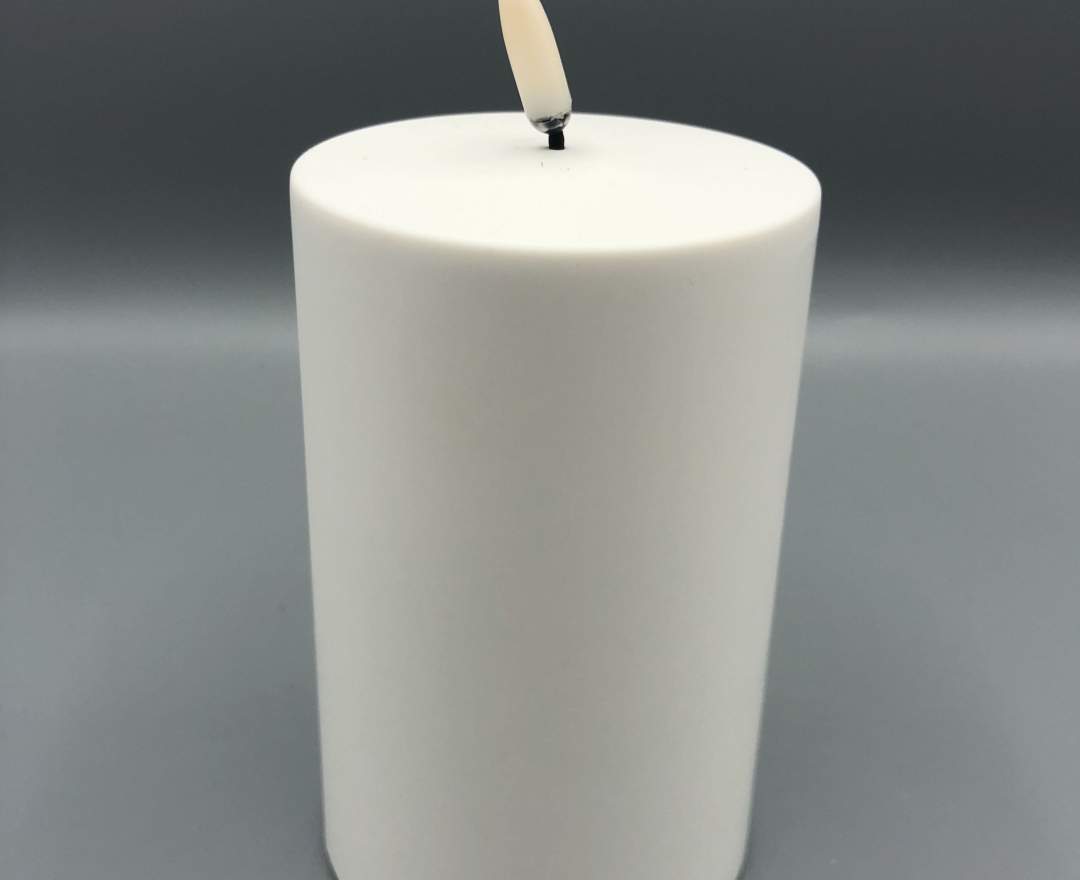 1st Tannendiele LED Tonic Top Outdoor Pillar, weiß, 15 cm