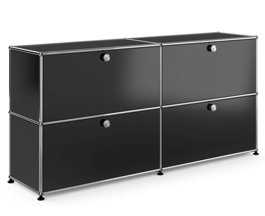 USM Haller - Sideboard flach mit 4 Klapptüren