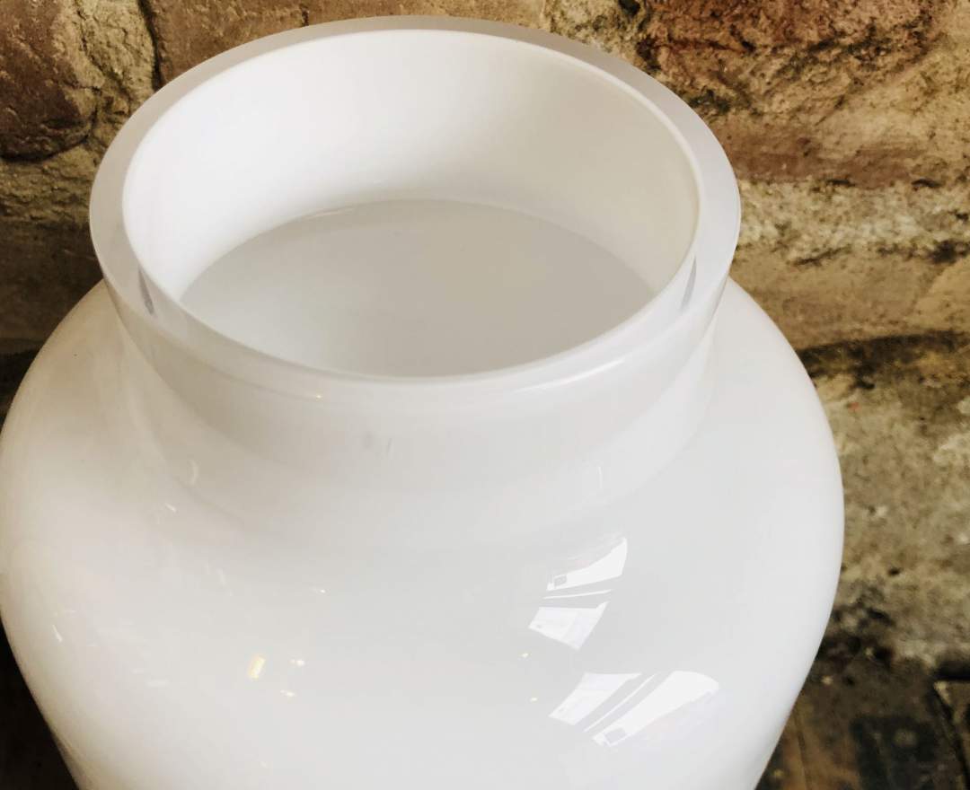 1st Tannendiele - Glas-Vase „Magnolia / Medium“ (White)