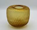 1st Tannendiele - Carved glass vase, beige Thumbnail