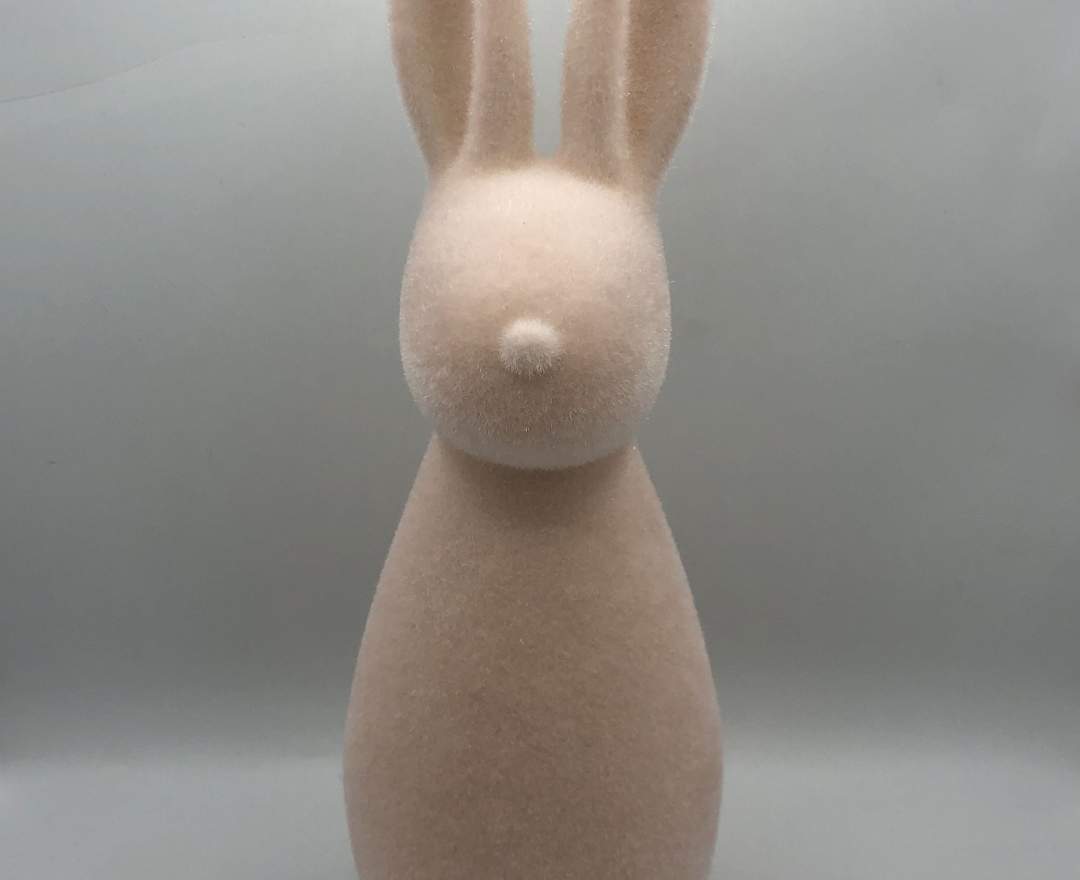 1st Tannendiele - Großer rosa Osterhase (in zwei Größen erhältlich) - Großer rosa Osterhase, 30 cm