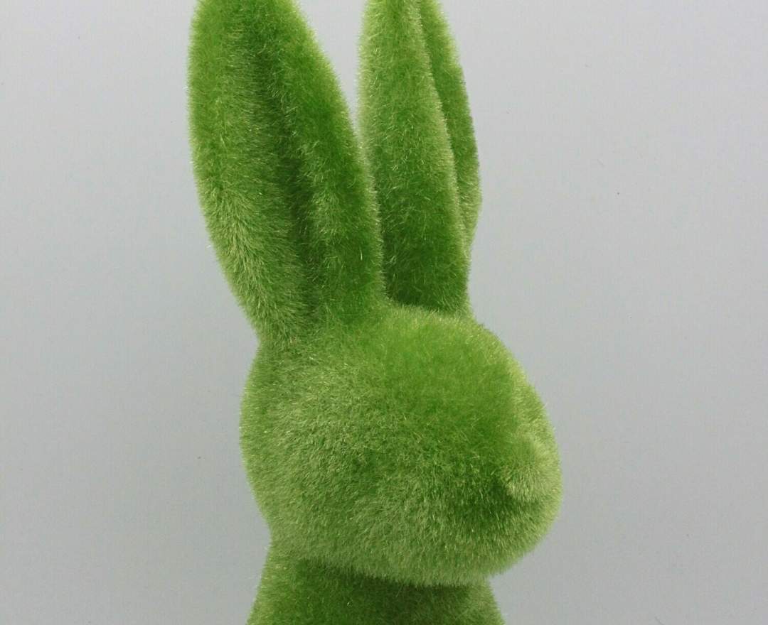 1st Tannendiele - Großer grüner Osterhase (30 cm)