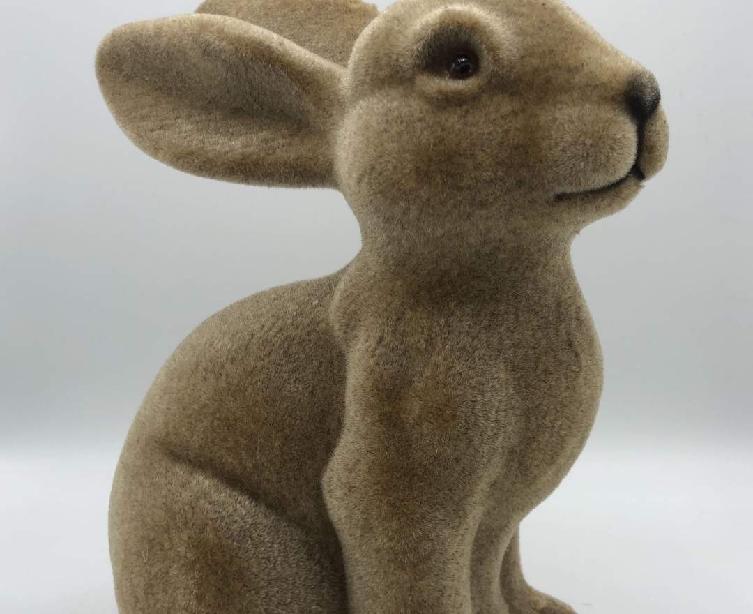 1st Tannendiele - Osterhase (braun, 25 cm)