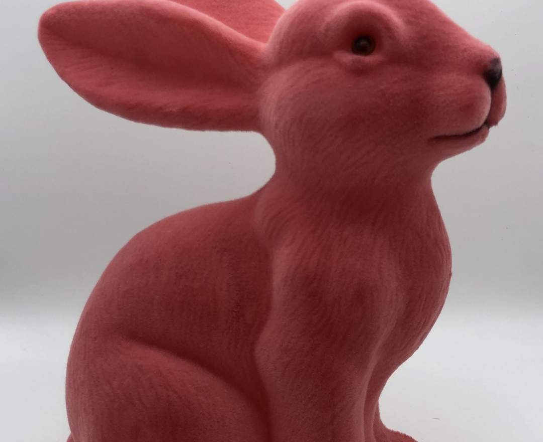 1st Tannendiele - Osterhase (pink, 25 cm)