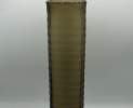 1st Tannendiele - Carved rectangular glass vase, milk chocolate, XL Thumbnail
