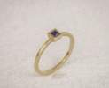 Goldschmiede im Hof - Ring mit Blauem Safir, Gold Thumbnail