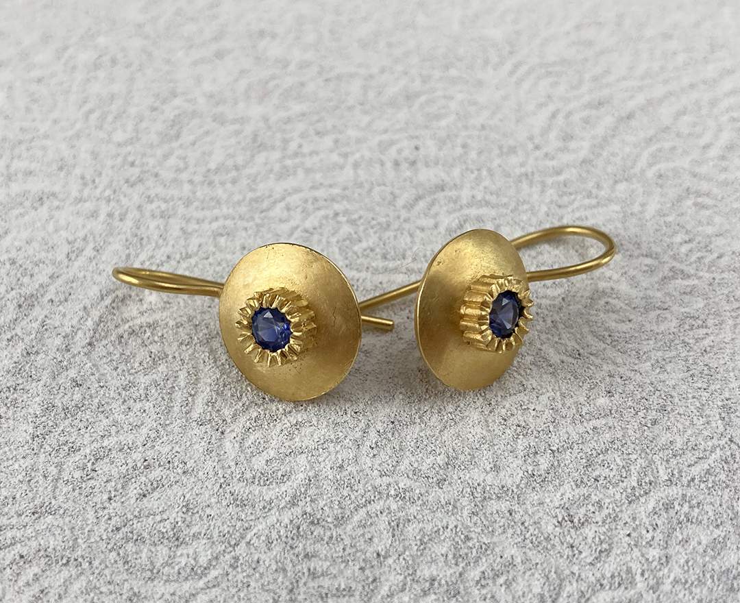 Goldschmiede im Hof Ohrhänger mit 4 mm Stein, Gold Goldschmiede im Hof Ohrhänger mit 4 mm Stein, Gold
