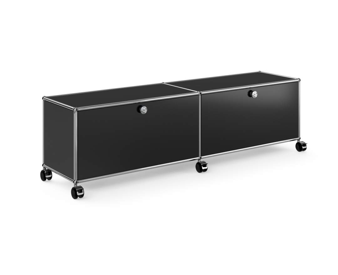 USM Haller - Sideboard mit 2 Klapptüren und Rollen