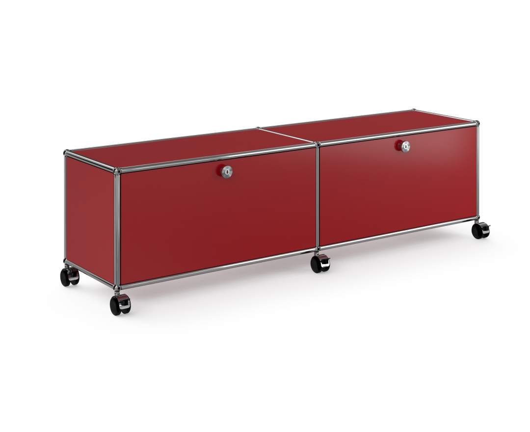 USM Haller - Sideboard mit 2 Klapptüren und Rollen