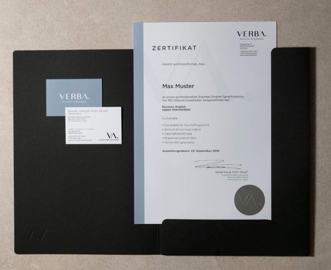 VERBA. SUCCESS IN BUSINESS® - Effektive Business Skills Trainings in Düsseldorf |Stilpunkte®