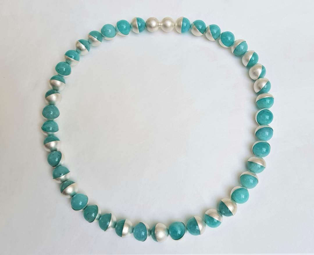 BETTINA MEYER macht SCHMUCK Halskette Amazonit BETTINA MEYER macht SCHMUCK Halskette Amazonit
