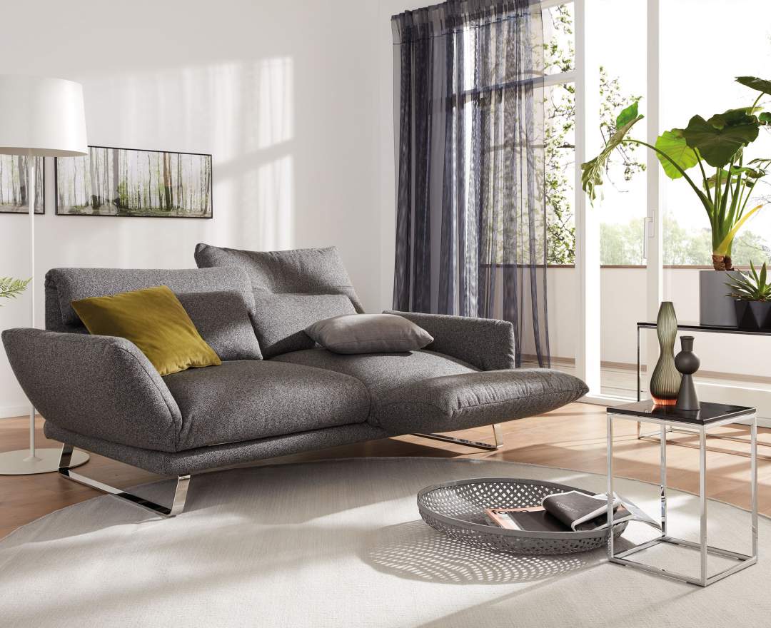 IP Design - Relaxsofa Clou von IP Design, Sitzteile und Rückenlehne stufenlos verstellbar, Stoff Mara Farbe frei wählbar,