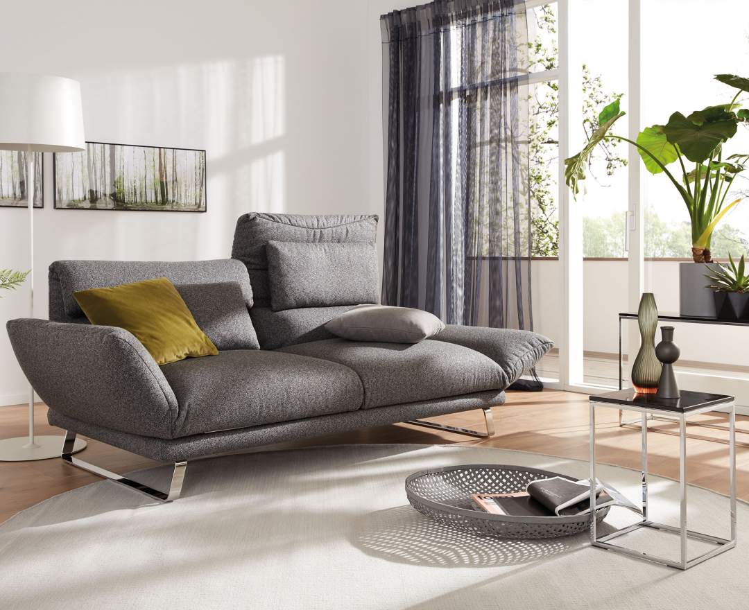 IP Design - Relaxsofa Clou von IP Design, Sitzteile und Rückenlehne stufenlos verstellbar, Stoff Mara Farbe frei wählbar,