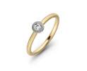 Goldschmiede TRAPEZ - Birgit Johannsen - Ring mit Brillant und 18 Karat Gold Thumbnail