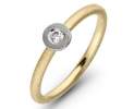 Goldschmiede TRAPEZ - Birgit Johannsen - Ring mit Brillant und 18 Karat Gold Thumbnail