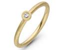 Goldschmiede TRAPEZ - Birgit Johannsen - Ring mit Brillant und 18 Karat Gold Thumbnail