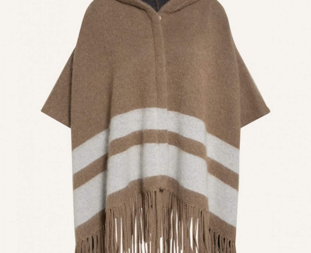 SEM PER LEI. SEMPERLEI - CAPE Mit Fransen Und Reißverschluss SEM PER LEI. SEMPERLEI - CAPE Mit Fransen Und Reißverschluss
