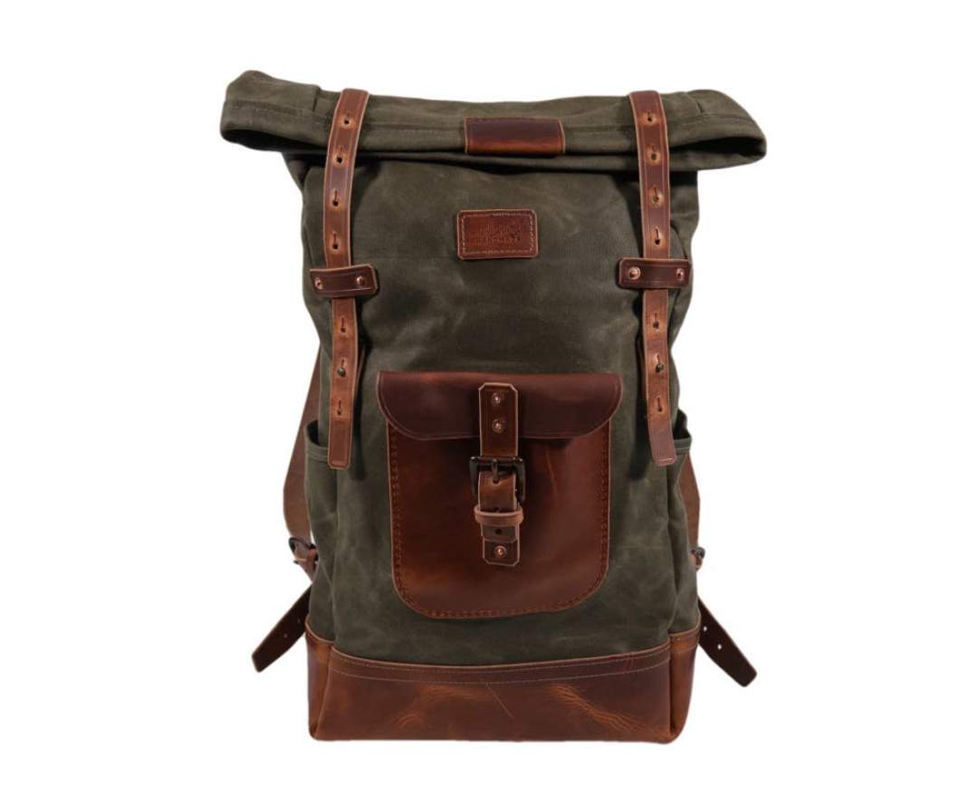 Kustom Kraft - Rolltop Rucksack Moos