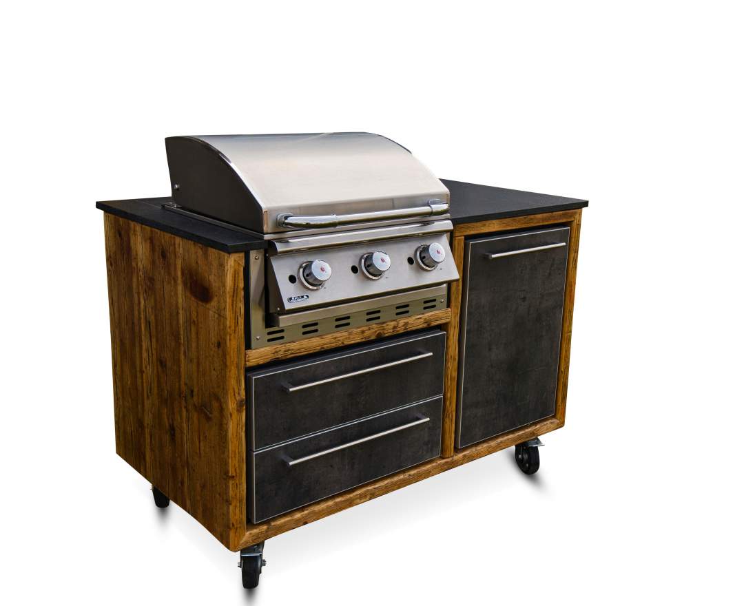 MM-Outdoorküchen 700 GH Grillmodul klein (Altholz)